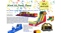 Desktop Screenshot of nowitspartytime.com